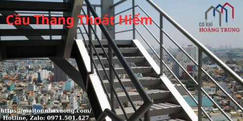 DỊCH VỤ THI CÔNG LẮP ĐẶT CÁC LOẠI CẦU THANG THOÁT HIỂM